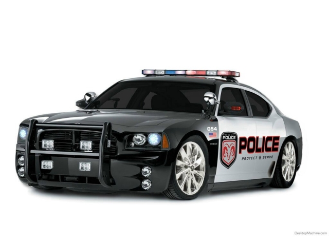 Eine Ford Mustang Police Edition Original